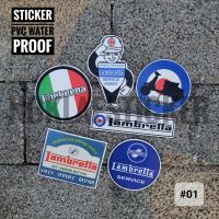 Stickers Lambretta ? สติ๊กเกอร์PVCอย่างดีกันน้ำกันรอยสำหรับแปะวัสดุผิวเรียบบทั่วไป?