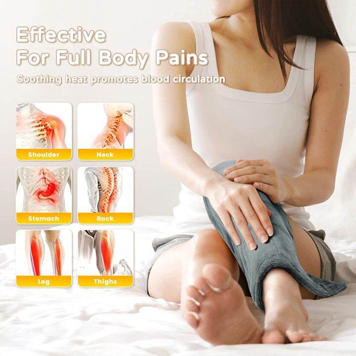 MOFAJIANG 60cm*30cm Electric Physiotherapy Heating Pad Blanket Timer