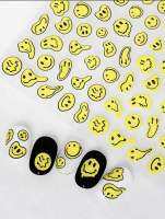 Sticker สติ๊กเกอร์ติดเล็บ smile สามารถติดบนเล็บหรือมือถือได้