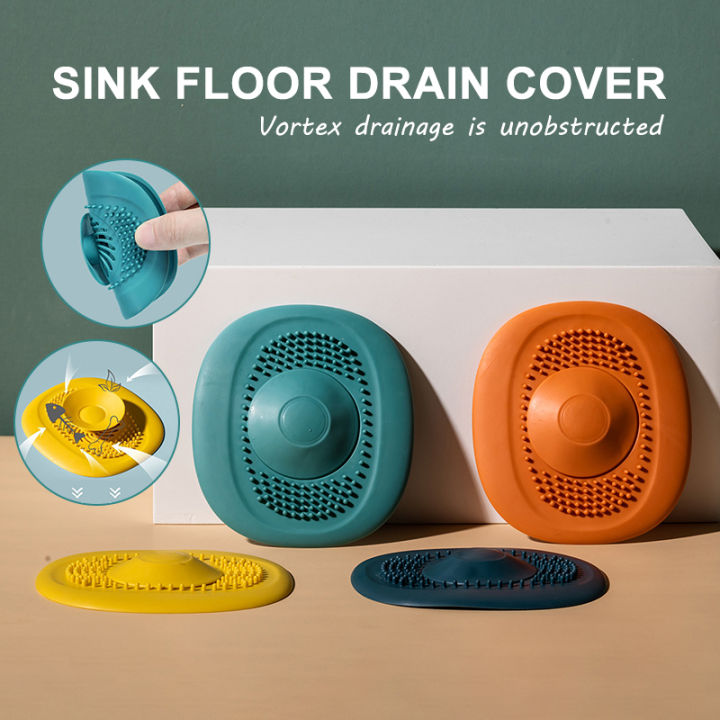 2pcs Bathroom Sink Drain Hair Catcher, Kitchen Sink Strainer Plug, Shower  Drain Cover, Bathtub Drain Stopper, Toilet Tank Cover Wall Sticker,  Anti-odor Silicone Tool