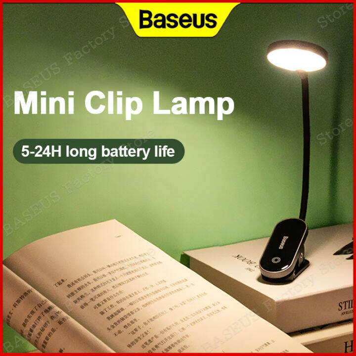 Baseus Mini Clip Lamp Stepless Dimmable Lighting Touch Control Reading