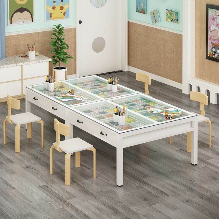 Drawing Room Table Kindergarten Painting Table Art Table Children's Homework Table and Chair