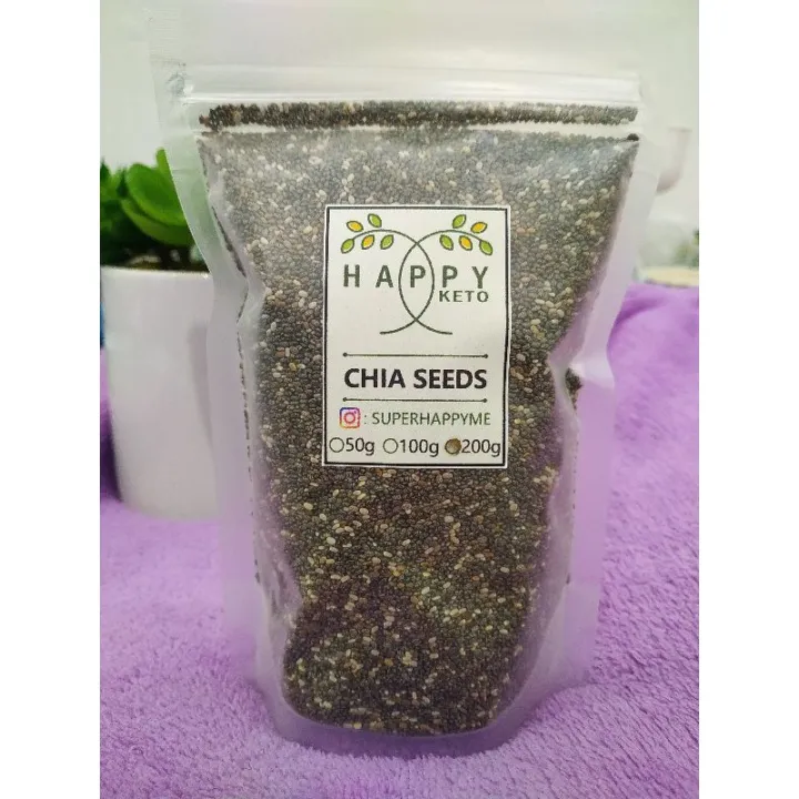 Organic Chia Seeds 200 grams HappyBe Products expiry March 2024
