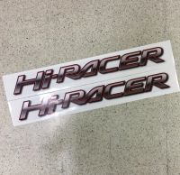 ?สติกเกอร์ HI- RACER ติดข้างท้ายกระบะ MAZDA BT-50 สีแดง งานสกีน (ขนาดเท่ากับของเดิมที่มากับรถ)ราคาแพ็คคู่ 2ชิ้น