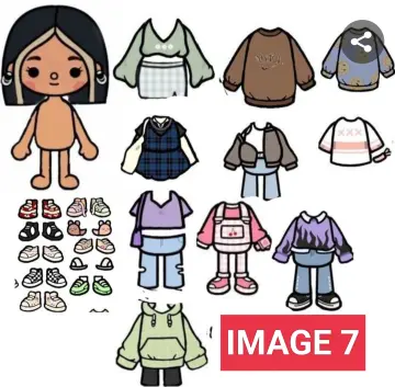 Toca Boca Paper Dolls and Clothes | Postcard