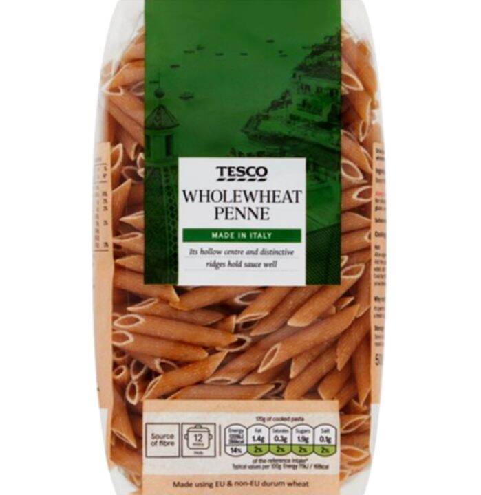 Tesco Whole Wheat Penne 500g Lazada PH