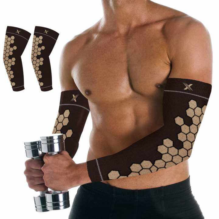 Copper Infused Arm Compression Elbow Support Sleeves 1 Pair Lazada Ph