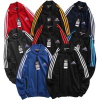 เสื้อแจ๊คเก็ตผ้าวอร์ม เสื้อกันหนาวแขนยาวมีซิปรูด เสื้อแขนยาวadidas