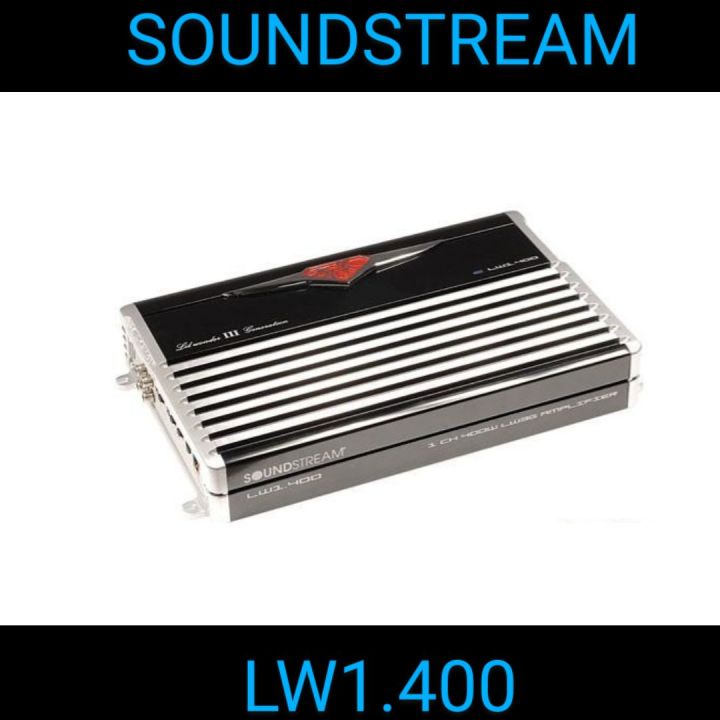 เพาเวอร์แอมป์ติดรถยนต์-soundstream-รุ่น-lw1-400-สินค้าใหม่มีใบรับประกัน