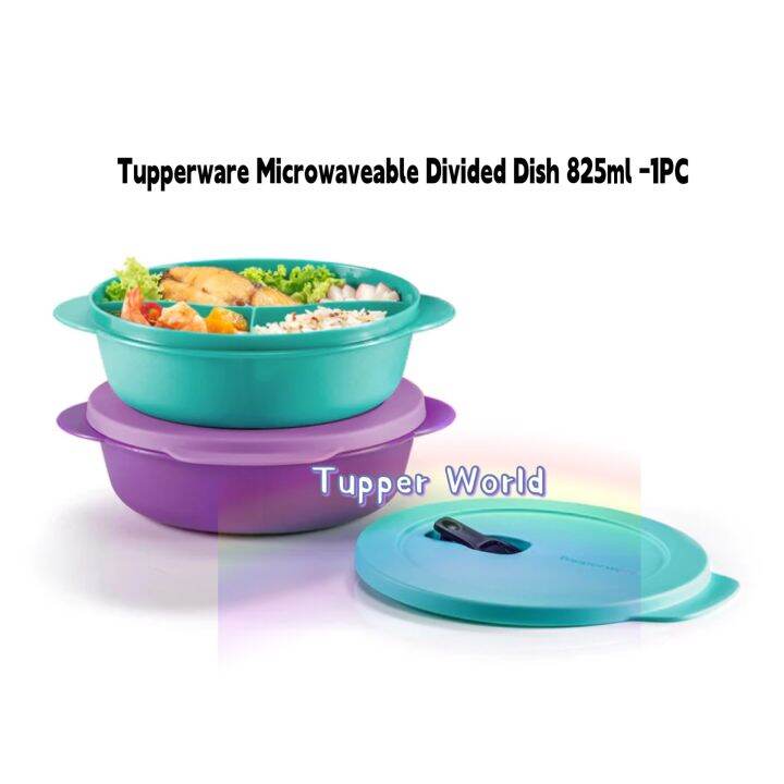 Tupperware Microwaveable Divided Dish 825ml 1PC Lazada