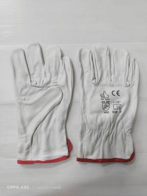 ถุงมืออาร์กอน ขอบปล่อย (ไซส์ L ) ถุงมือช่างเชื่อม ถุงมือหนังแพะ  ถุงมือหนังอาร์กอน ถุงมือเซฟตี้