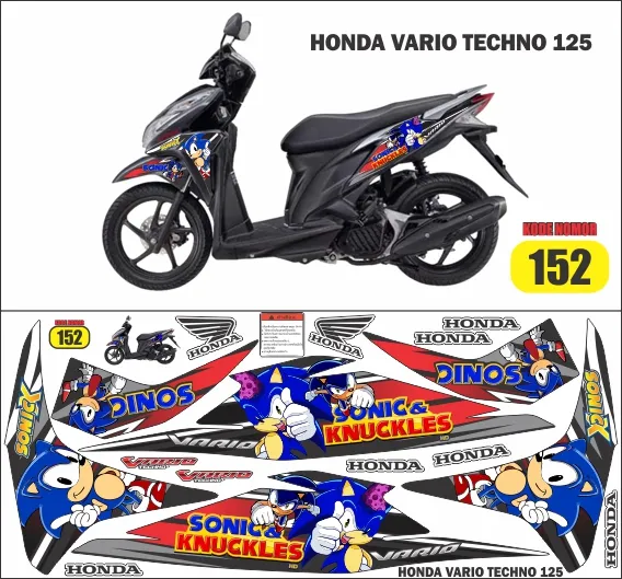 Striping Vario Techno Kartun Decal Vario Techno Kartun