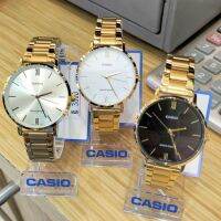 CASIO LTP-VT01G คาสิโอ นาฬิกาหญิง สายสแตนเลสสีทอง กันน้ำ ของแท้รับประกันศูนย์