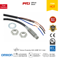 Omron Proximity E2E-X2MF1 ชนิดไฟ DC 3สาย 12-24VDC/NPN NO พร้อมสาย ยาว 2ม.ทรงกระบอก อุปกรณ์ตรวจจับวัตถุออมรอน