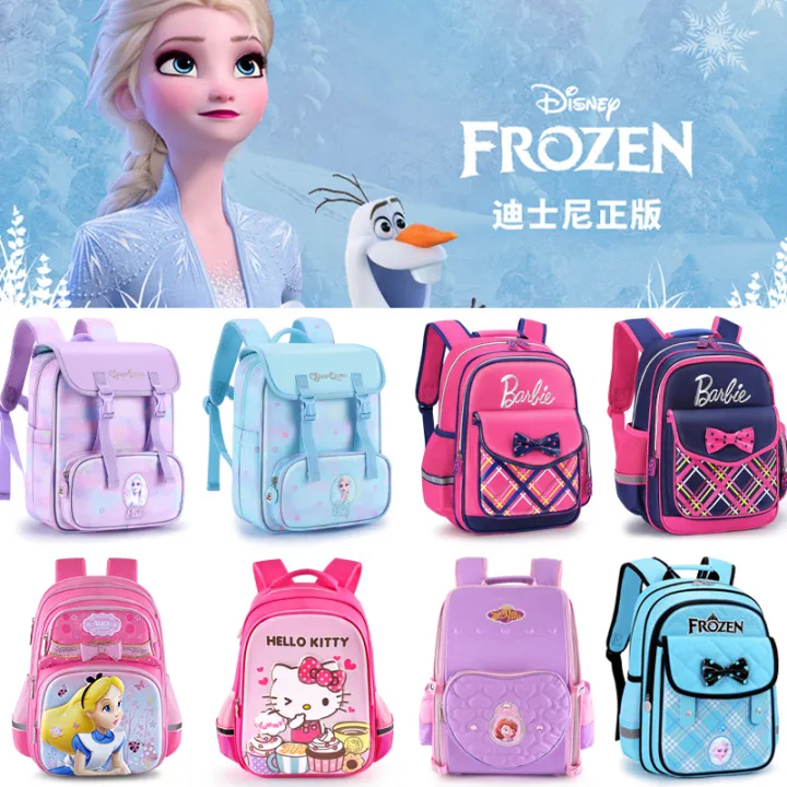 Disney Kindergarten Children's Schoolbag Female Frozen 3 Years Old 5