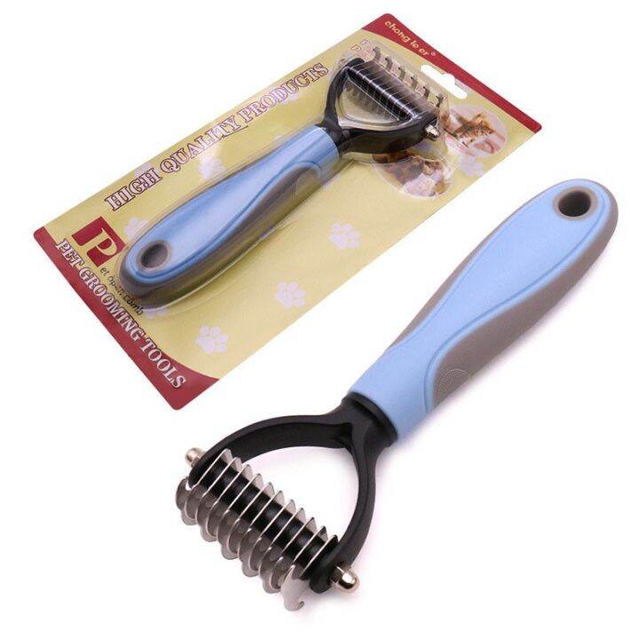 Dog dematting comb pet hair comb hair knot untangle comb brush grooming supplies Lazada PH
