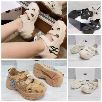 Jual MLB Korea Chunky Sandal Dia Monogram - Beige Original 2023