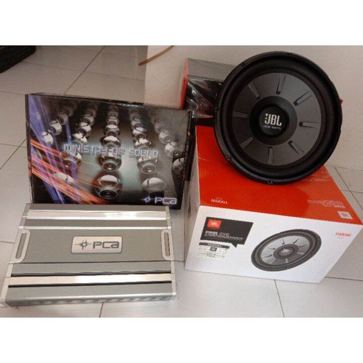 Paket Audio Mobil Subwoofer JBL Stage 1210D / Power PCA / Box Subwoofer