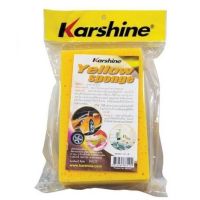 ฟองน้ำล้างรถ เยลโล่ สปองก์ KARSHINE Yellow Sponge ฟองน้ำ ฟองน้ำสำหรับล้างรถ ฟองน้ำอเนกประสงค์ #ราคาถูก