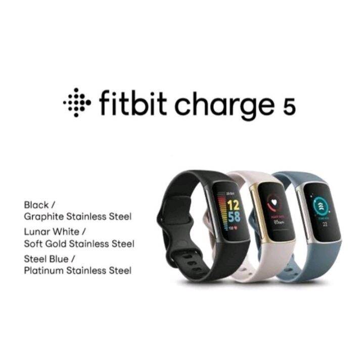 FITBIT Charge 5 Advanced Fitness Health Tracker Smartwatch Lazada