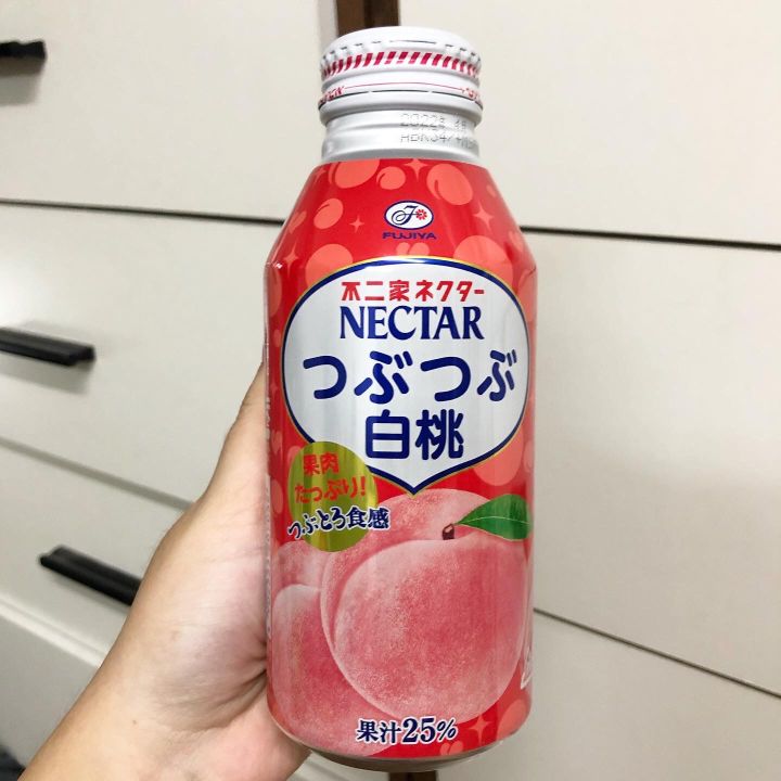 fujiya-nectar-peach-juice-น้ำลูกพีชผสมเนื้อลูกพีชจากประเทศญี่ปุ่น