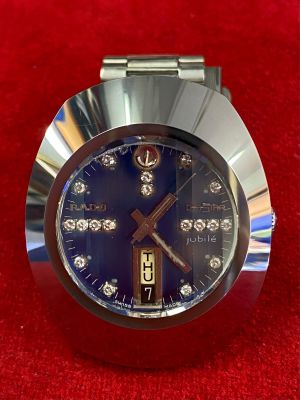 RADO DIASTAR Jubile 25 Jewels Automatic เพชรแท้ 18 เม็ด ตัวเรือนคาไบรท์ นาฬิกาผู้ชาย นาฬิกามือสองของแท้