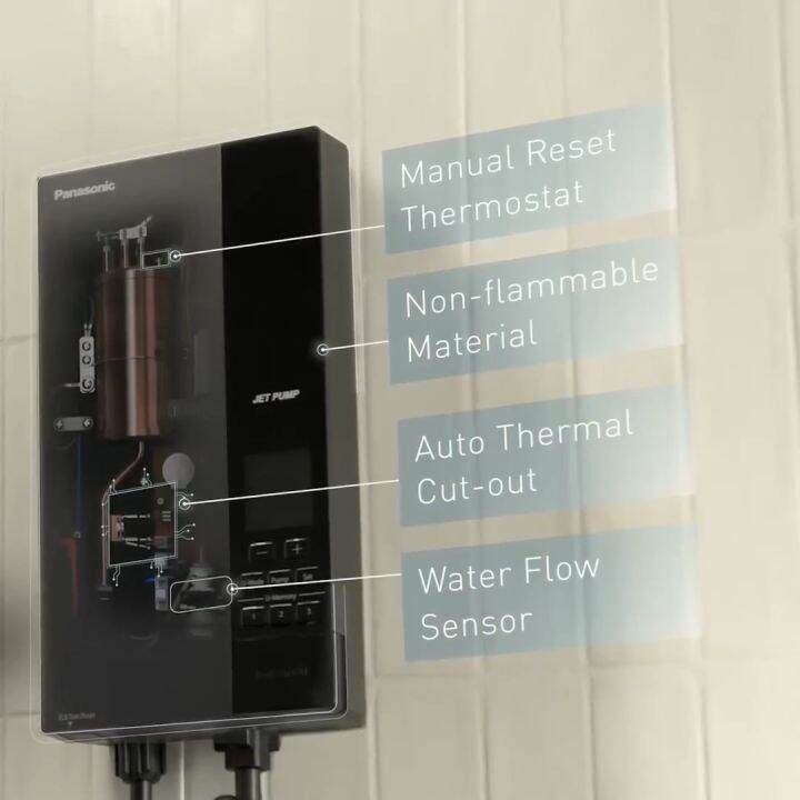 Panasonic U Series Jet Pump Water Heater 3Way Shower Head DH3UDP1MZ