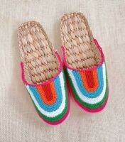 BAANSTRAW รองเท้าแตะในบ้านแฮนด์เมด Crochet Cover มีสไตล์และอบอุ่น Handmade Home Slippers Macrame Cover Stylish &amp; Cozy