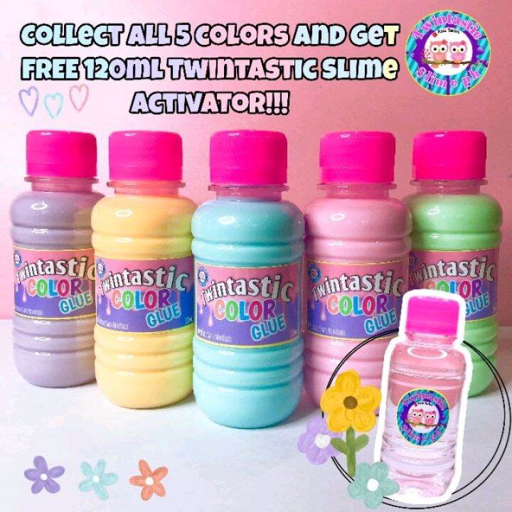 120ml Twintastic Color Glue [Best for Slime!]Twintastic Slime Ph