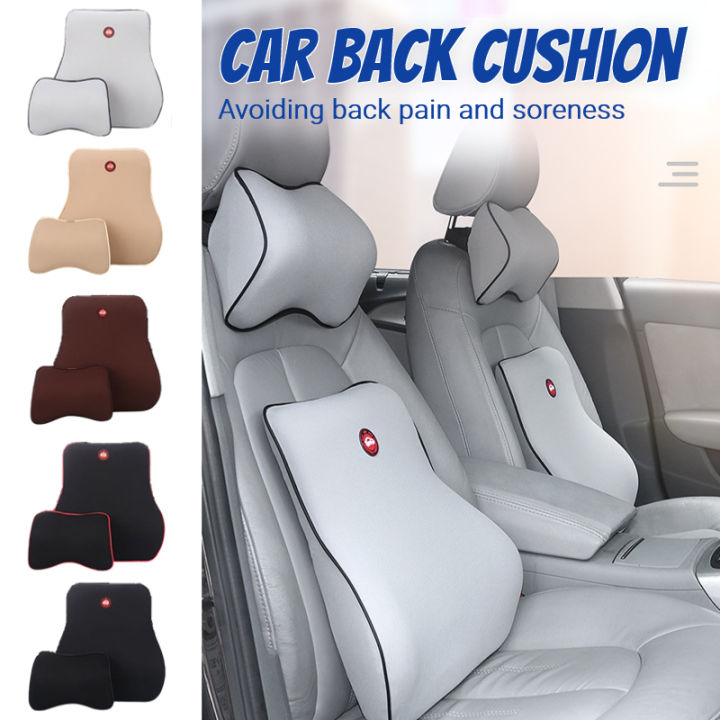 Car Seat Headrest Pad 3d Memory Foam Pillow Head Neck Pain Relief