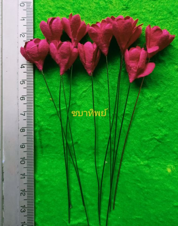 ดอกยิปโซกระดาษสา-ราคา59บาท-50ดอกดอกสูง2ซม-ก้านยาว8ซม-หลากสี