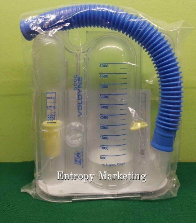 Hudson Voldyne 5000 ml incentive spirometer breathing exercise US quality Lazada PH