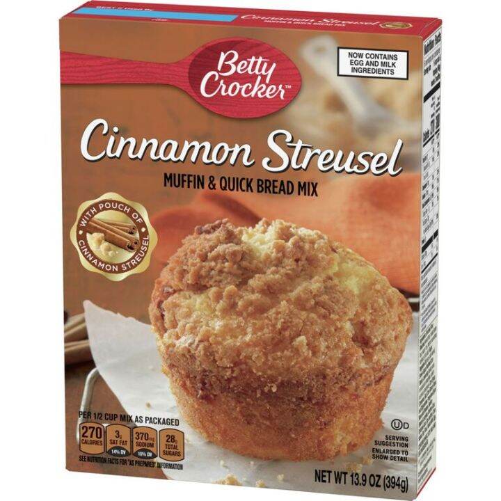 Betty Crocker Cinnamon Streusel Muffin and Bread Mix 394g | Lazada PH