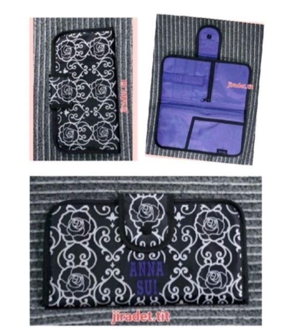 กระเป๋าสตางค์-anna-sui-ขนาดเพียง-22-12-cm-สินค้าสภาพใหม่-สีสันสวยงาม