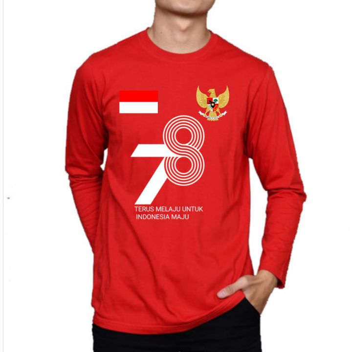 KAOS HUT RI KE 78 TERUS MELAJU UNTUK INDONESIA MAJU | Lazada Indonesia