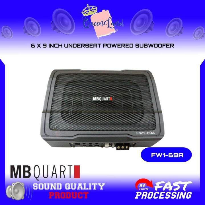 MB QUART FW1 6 X 9 INCH UNDERSEAT POWERED SUBWOOFER 150W Lazada