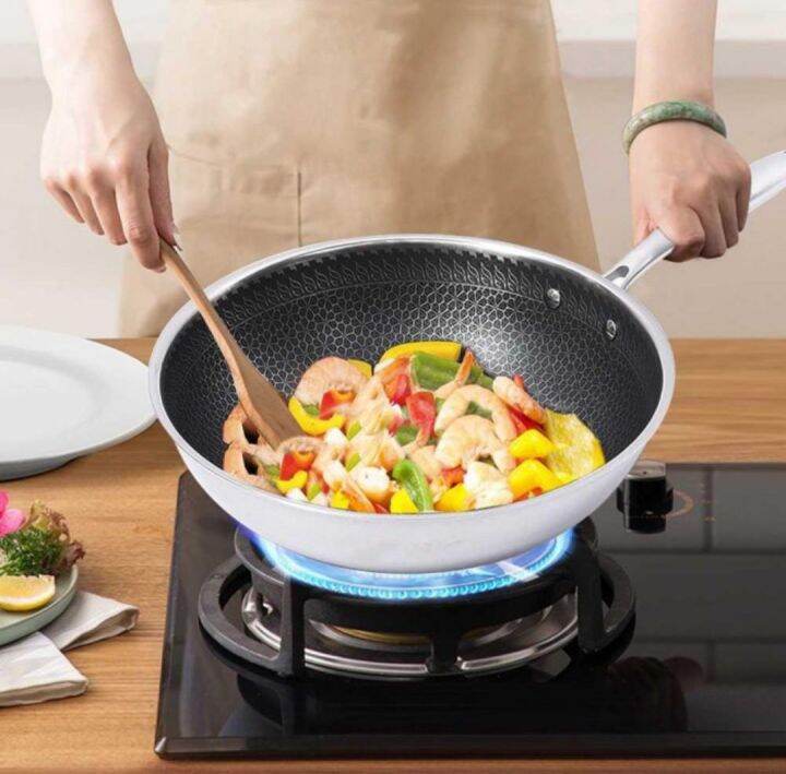 Panci Masak Honeycomb Nonstick Frying Pan Stainless 32 Cm | Lazada ...