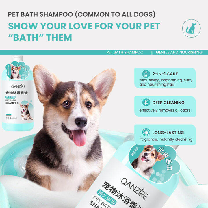 500 ml Pet Shampoo Relieving Itch, Ticks, and Fleas Body Wash for Dogs and Cats Lazada PH