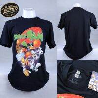 เสื้อยืด Space jam  ลิขสิทธิ์แท้100% ป้ายGILDAN สินค้านำเข้าจากUK by pop comics