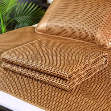 Bamboo mat summer cool mattress positive negative dual-use mat double-sided  household rattan mat foldable ice bamboo summer