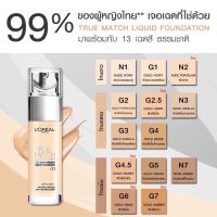 ลอรีอัล ทรูแมช ลิควิด ฟาวเดชั่น รองพื้นชนิดน้ำ LOREAL TRUE MATCH LIQUID FOUNDATION