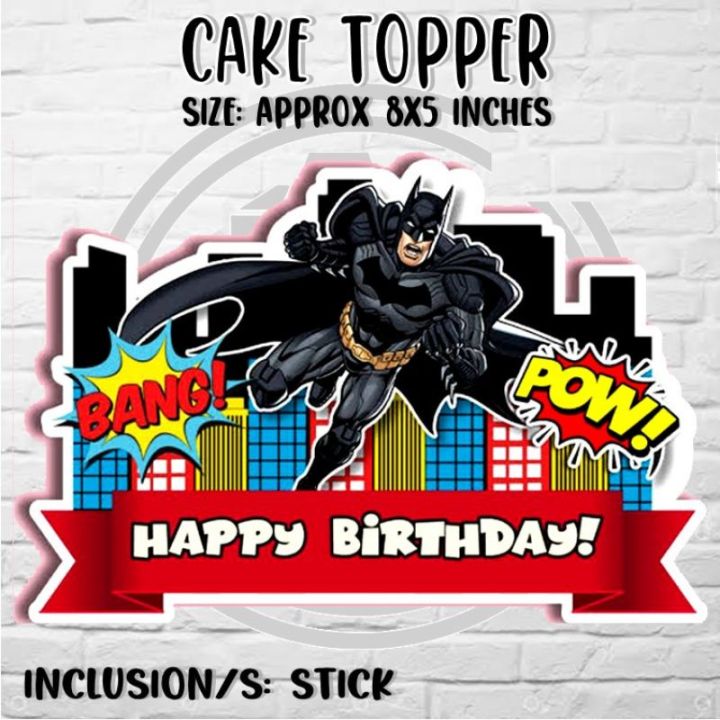 Amazon.com: DecoPac Batman™ Into Action DecoSet®, Batman Cake Topper,  Batmobile and Batman Pics 3-Piece Set : Toys & Games