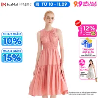 [ƯU ĐÃI 10 - 11.09 - MUA 3 GIẢM 15% KÈM VOUCHER 100K] Đầm Nữ MARC FASHION Midi Sát Nách Rút Nhún Ngực Thun Eo TP RE FAVH039722