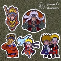 ?? พร้อมส่ง : เข็มกลัดเซ็ทอุซึมากิ นารุโตะ นินจาคาถาโอ้โฮเฮะ | Naruto Japanese Manga Enamel Brooch Pin Set.