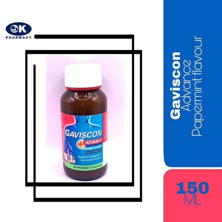 GAVISCON Advance Peppermint 150ml (Exp 11/2024) Lazada