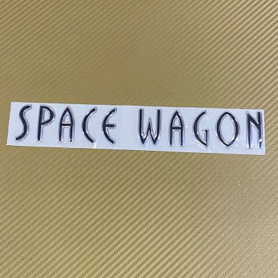 โลโก้* SPACE WAGON งานเรชิ่น ตัวอักษรแยก ติดท้าย มิตชูบิชิ ขนาด*24x4cm