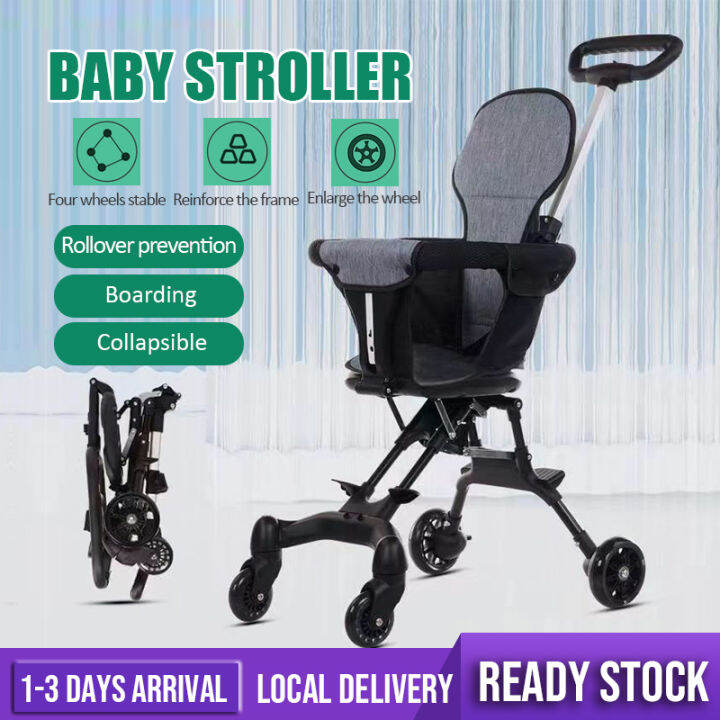 Foldable Magic Baby Stroller 4 Wheels Ultra Lightweight Baby Chair