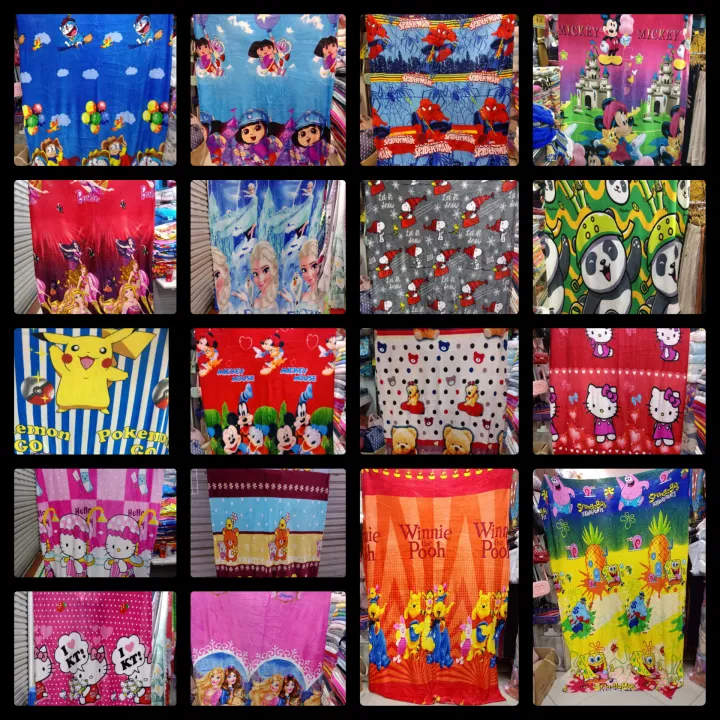 Character Fleece Blanket 22 Different Characters Lazada PH