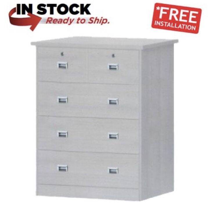 Furniture Amart Chest of drawers 5 in white wash limewash