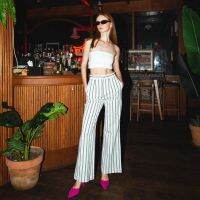 Lahv The Label - Melrose Flare Pants กางเกงขายาวลายทาง